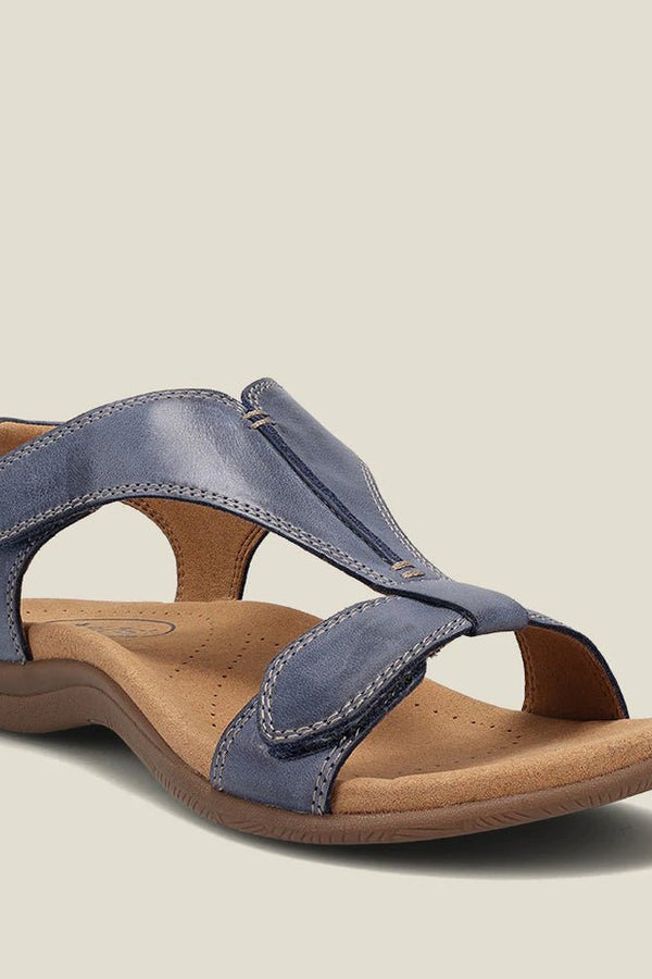 Alina - Sandalias ortopédicas casuales de cuero