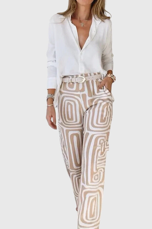 Emilia™ | Pantalones elegantes + Blusa y cinturón gratis