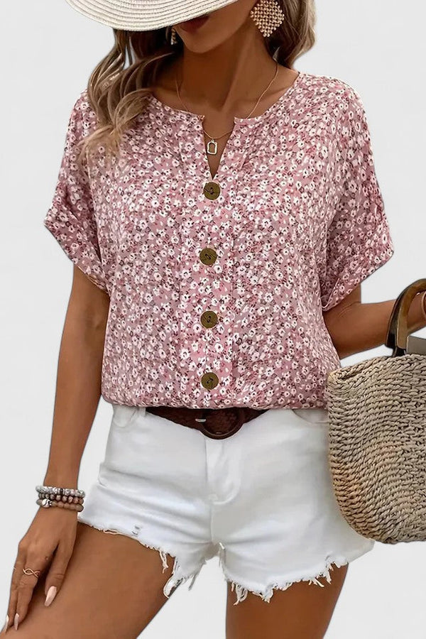 Sabine - Elegante top floral de verano