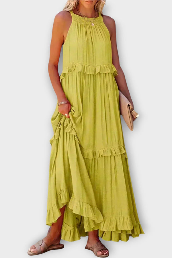 Vestido con tirantes finos y línea elegante