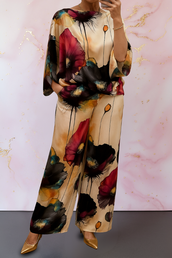 Moniek™ | Conjunto de dos piezas de satén para mujer