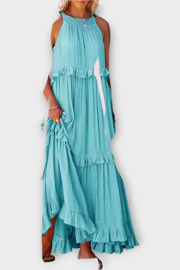 Vestido con tirantes finos y línea elegante