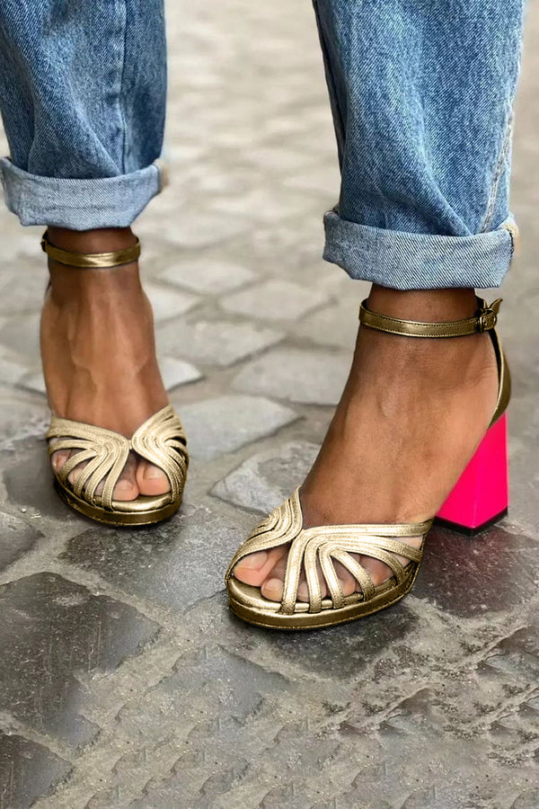 Soise™ | Sandalias clásicas con tira en el tobillo y puntera abierta