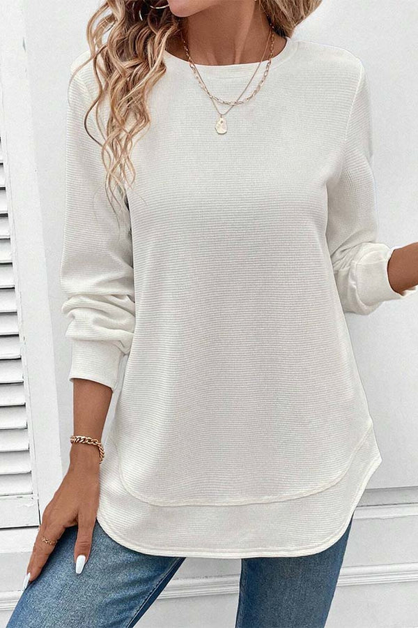 Amari | Cuello redondo y manga larga