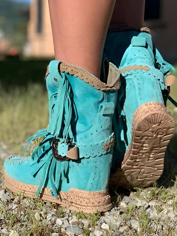 Meri | Botas bohemias con flecos