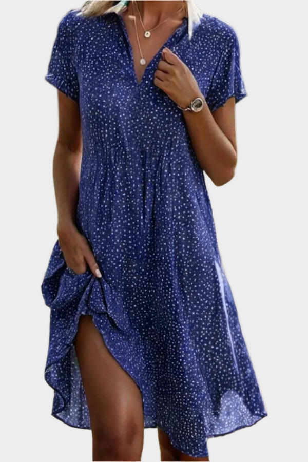 Mono relajado con escote en pico