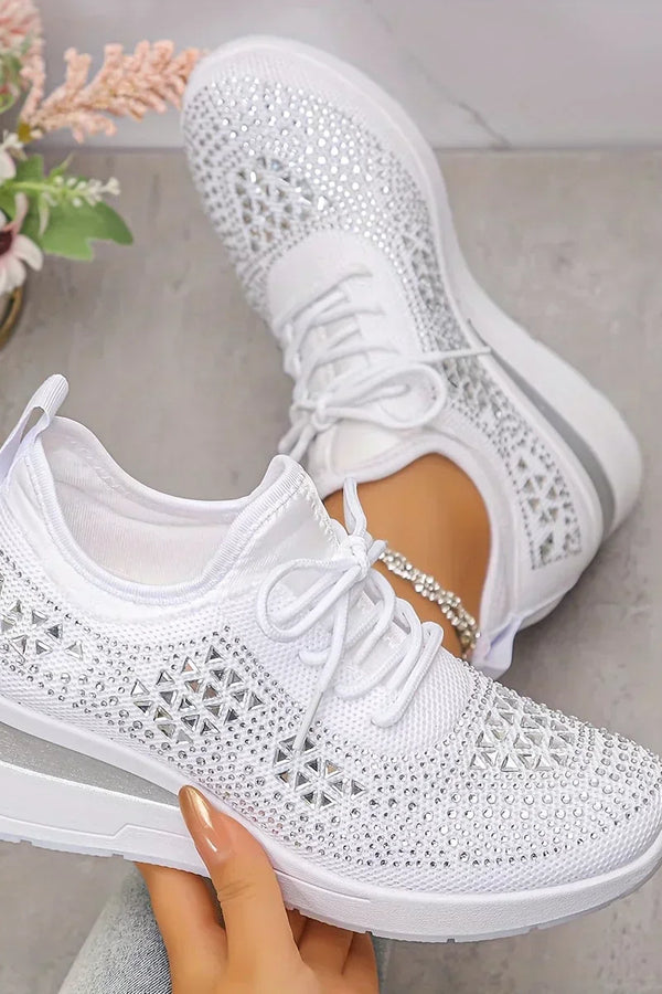 Romee | Zapatillas ortopédicas con brillantes diamantes de imitación