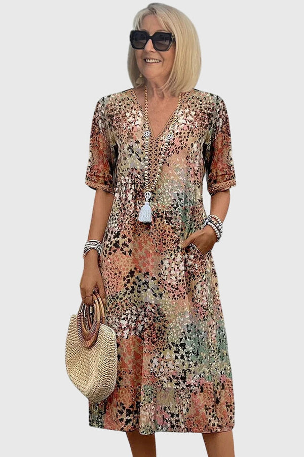 Yvonna™ | Elegante vestido midi floral