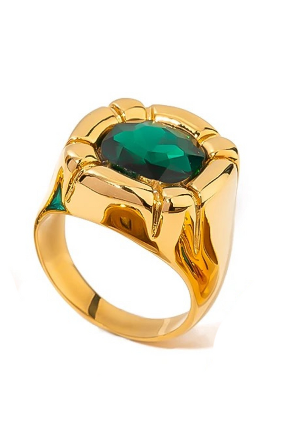 Anillo de tesoro esmeralda