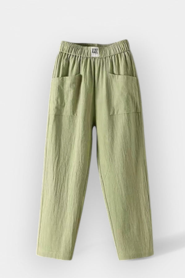 Pantalones de lino cómodos