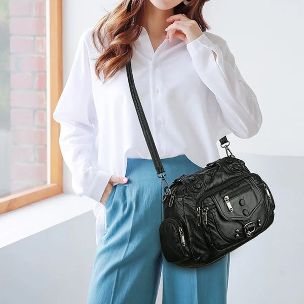 Savannah™ Versatilidad Clásica | Bolso Mensajero Vintage