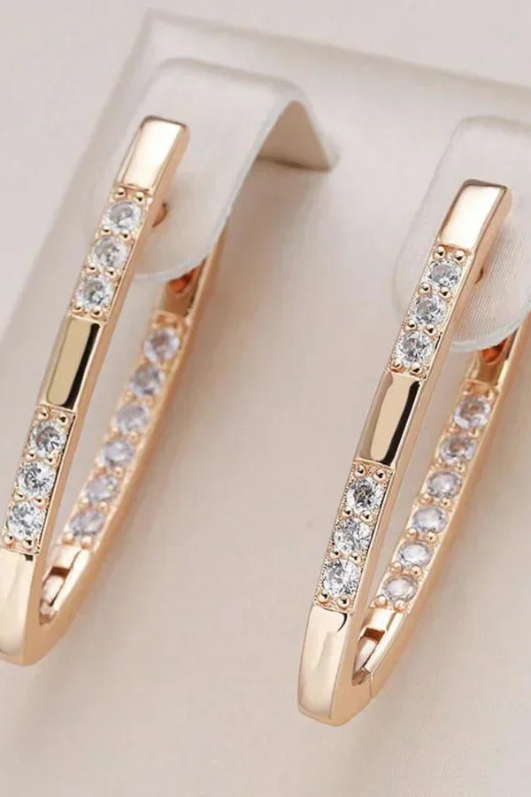 Exquisitos pendientes de circonita | Oro