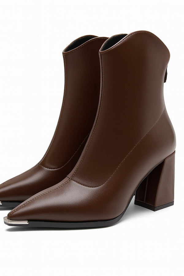 Celeste | Botas con punta cromada