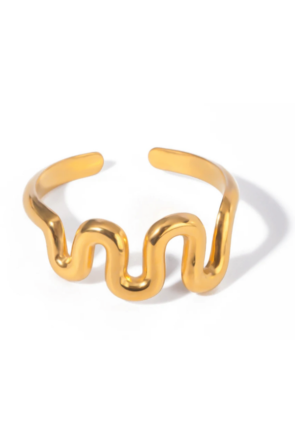 Anillo de ranura de oro