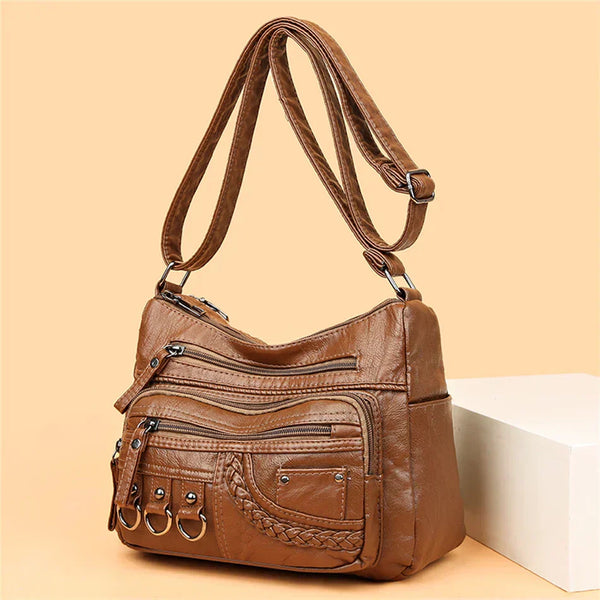 Charm vintage Olivia™ | Bolso con cremallera suave