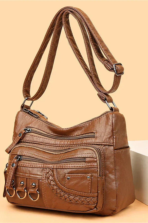 Charm vintage Olivia™ | Bolso con cremallera suave