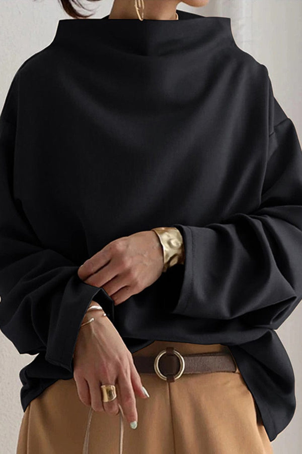 Wanda | Top de punto suave con cuello alto