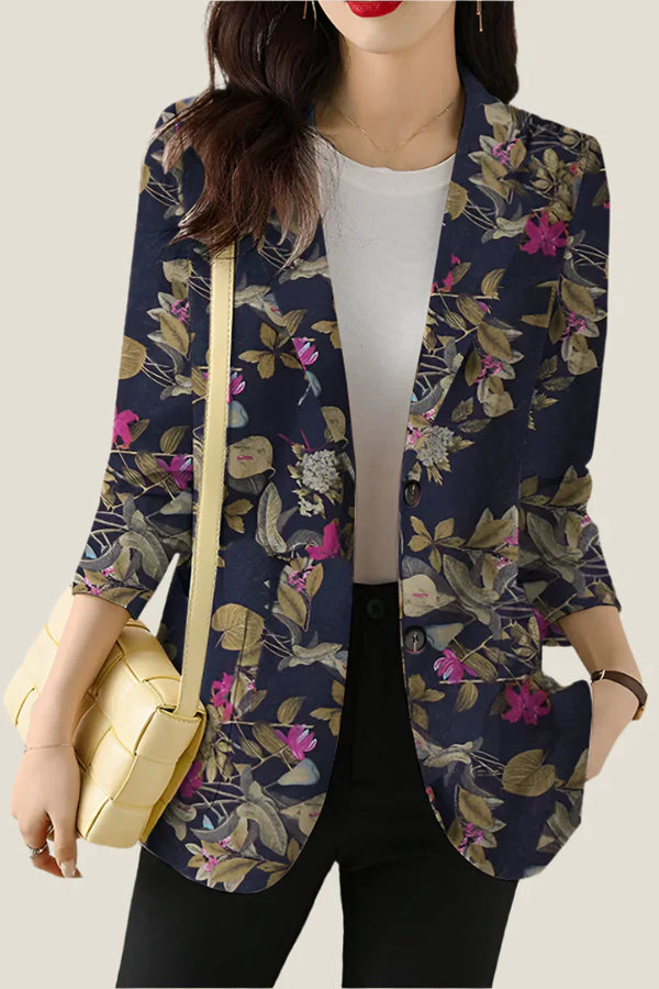 Zoe™ - Blazer elegante con estampado floral