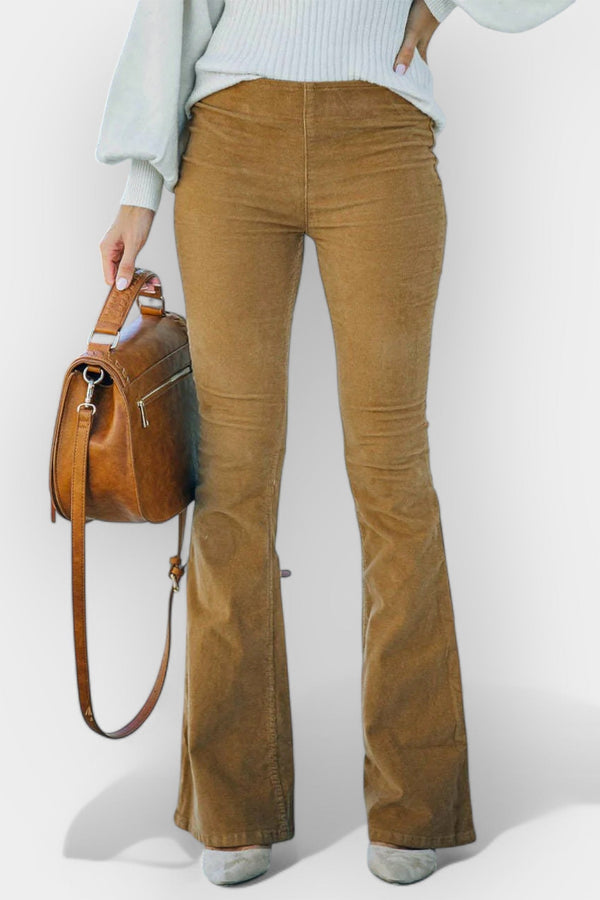 Pantalones de cintura alta con piernas anchas