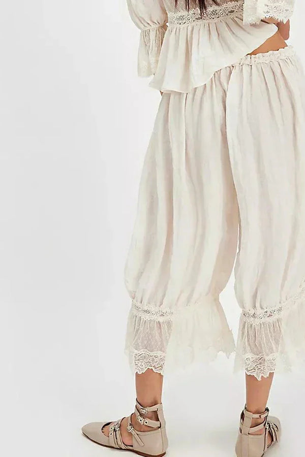 Pantalones de encaje bohemio