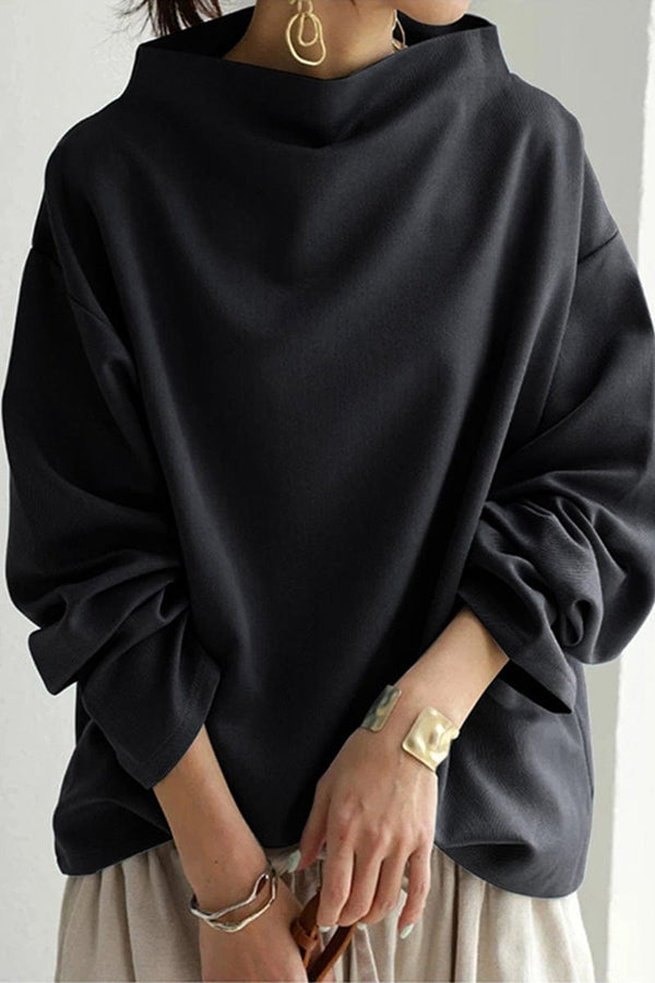 Wanda | Top de punto suave con cuello alto