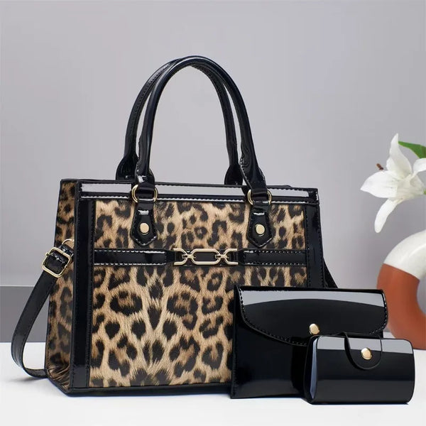 Charlotte™ - Conjunto de bolsos con estampado de leopardo vintage
