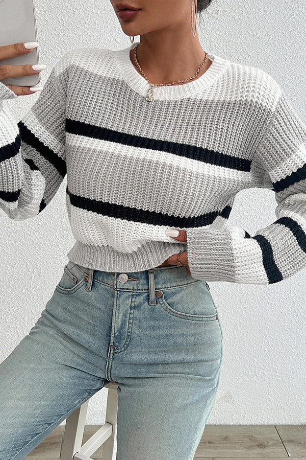 Tania® | Knitted sweater with falling aurors