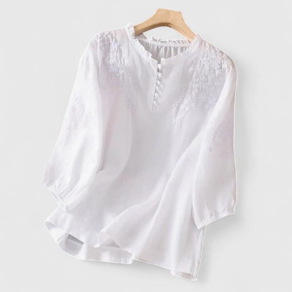 Vasilene | Blusa elegante con botones al frente
