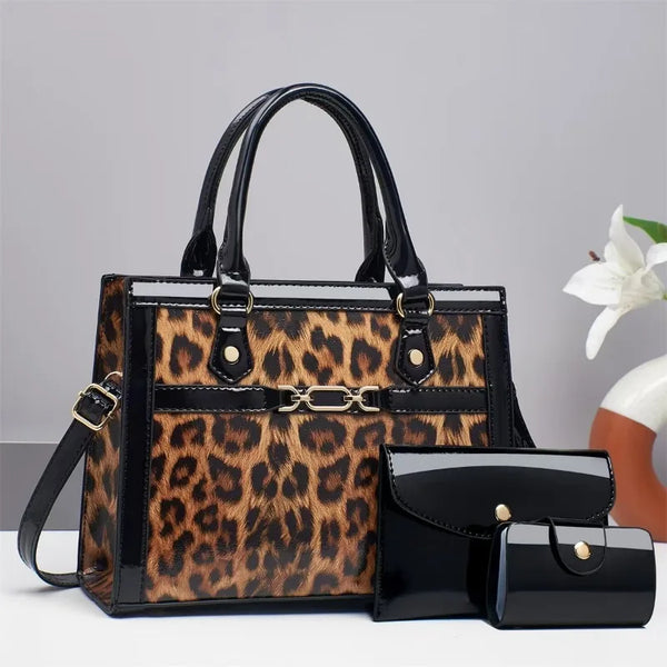 Charlotte™ - Conjunto de bolsos con estampado de leopardo vintage