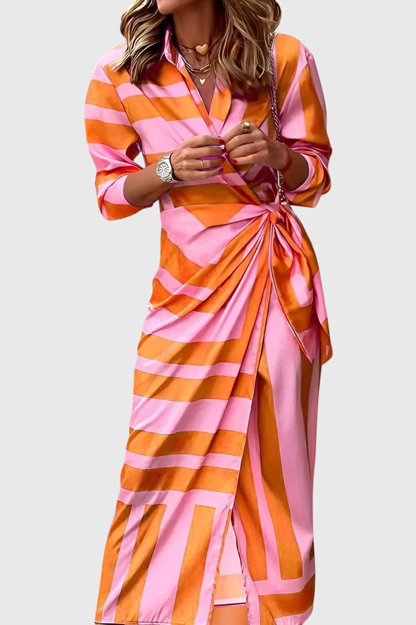 Everly™ | Elegante vestido cruzado con estampado