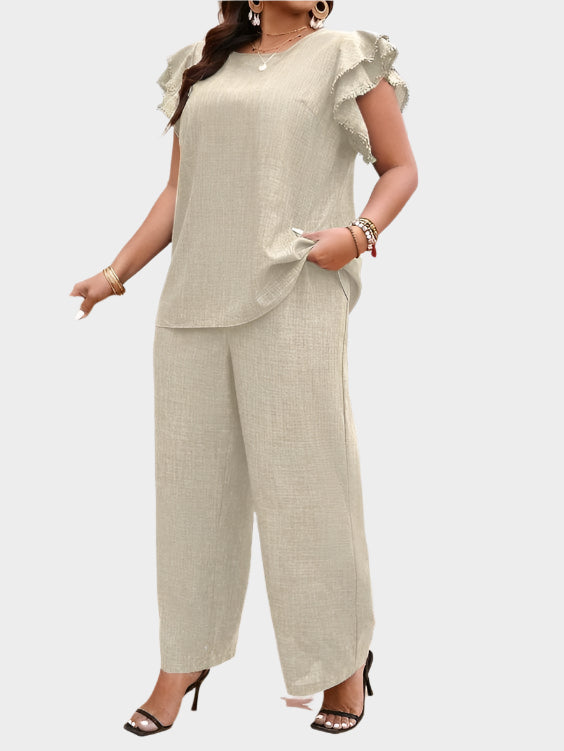 Conjunto de traje de lino