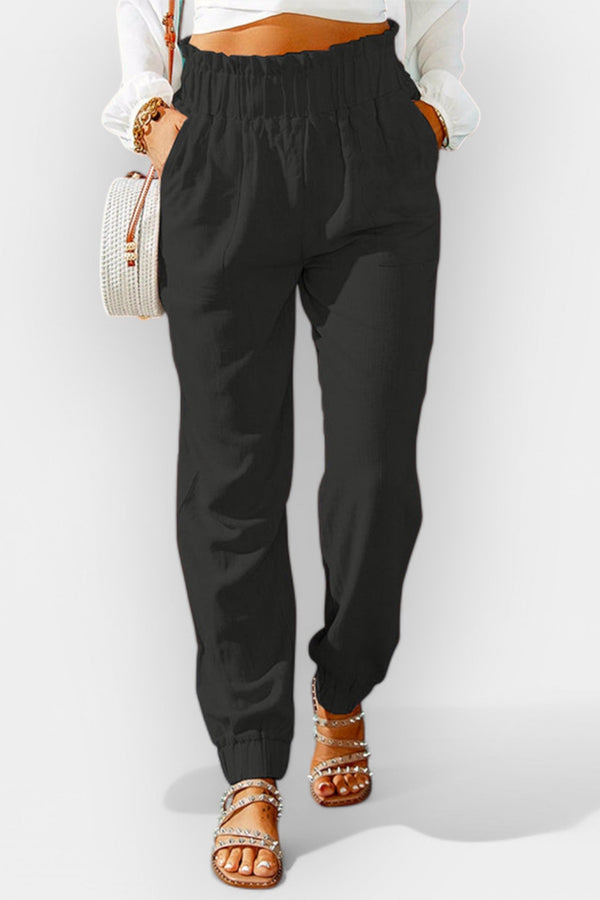 Pantalones de cintura alta para mujer