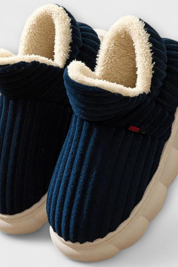 Bina - Pantuflas Pilou Pilou en Azul Marino