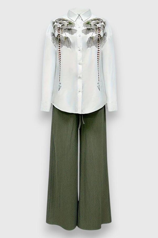 Conjunto con estilo bicolor