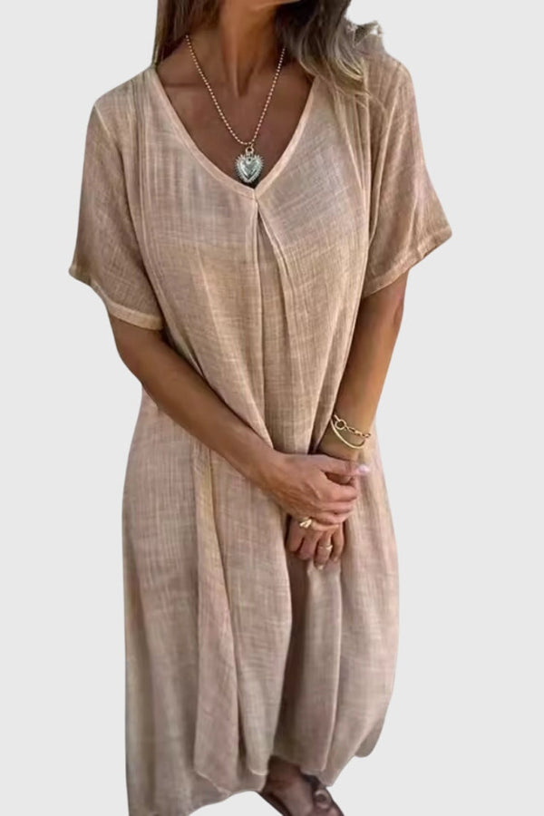 Fiona™ – Elegante vestido ligero con cuello en V