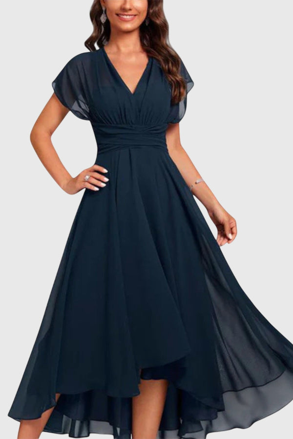 Christina™ | Vestido de corte A con escote en V