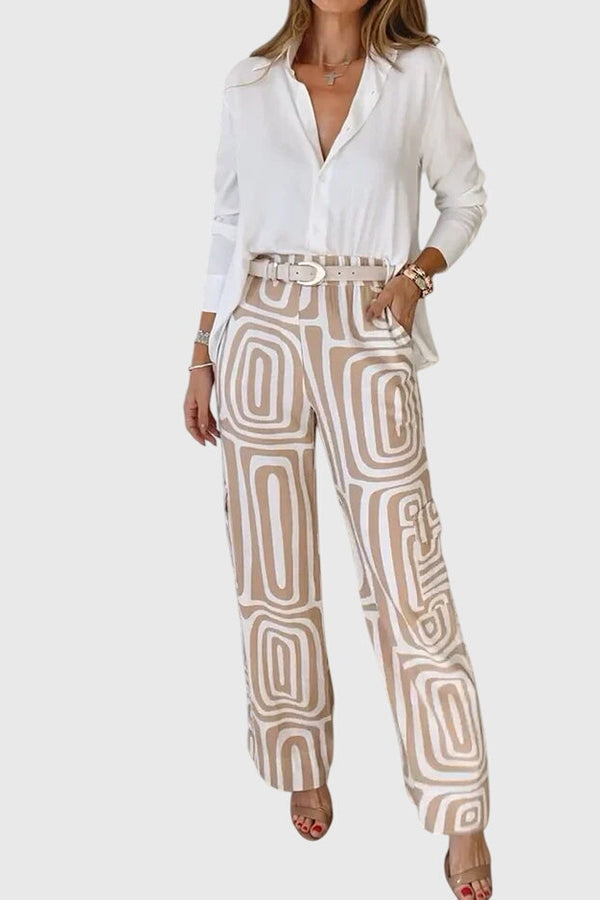 Emilia™ | Pantalones elegantes + Blusa y cinturón gratis