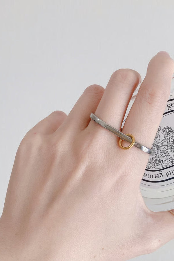 Anillo doble de metal mixto