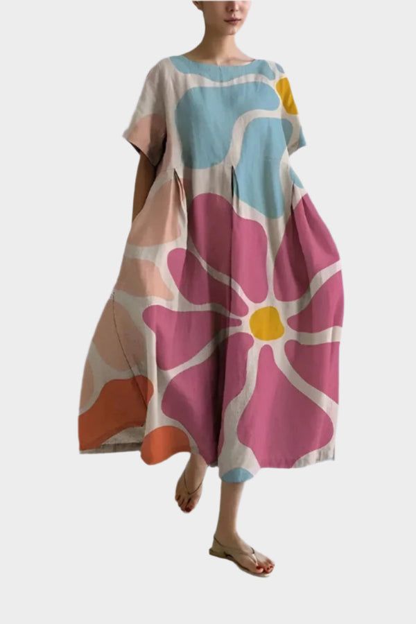 Vestido retro largo y cómodo