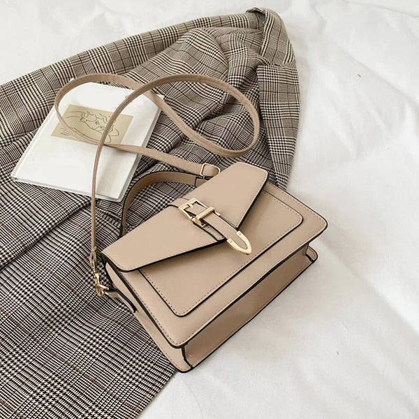 Zoe™ - Bolso de hombro clásico con detalles hechos a mano