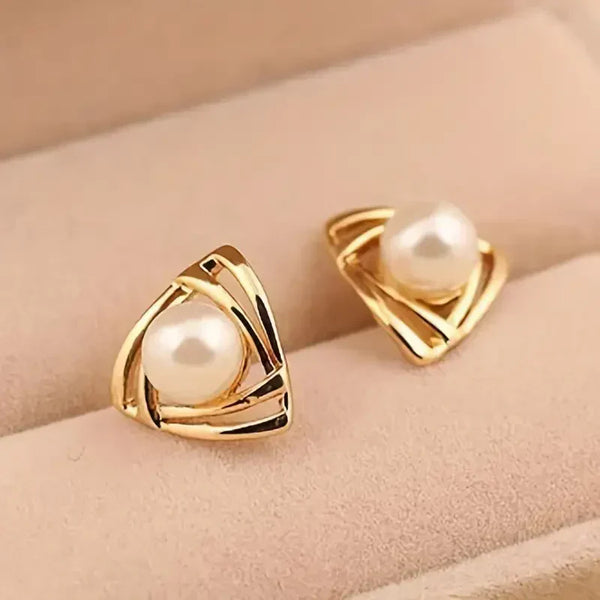 Exquisitos pendientes de perla y oro | Oro