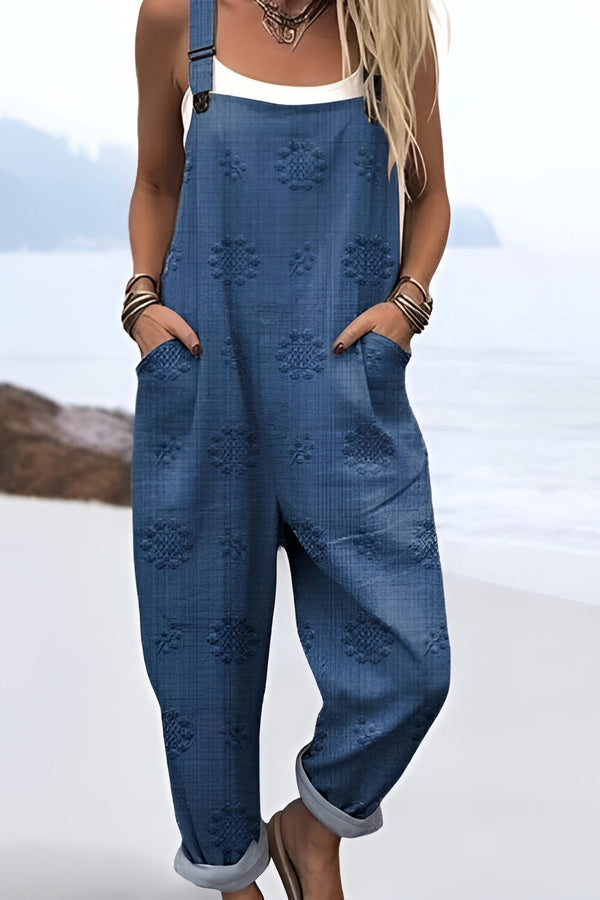 Mono floral vintage para mujer: estilo sencillo y comodidad durante todo el día.