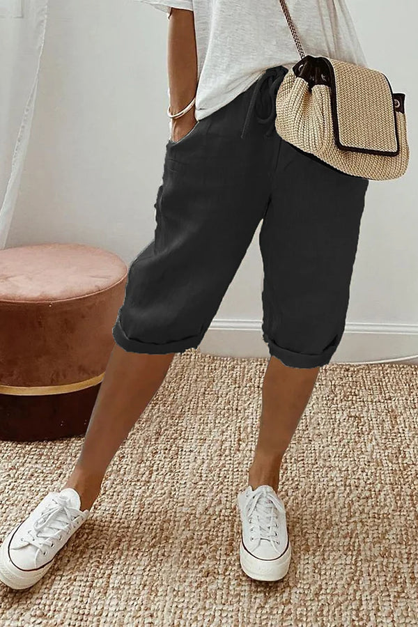 Pantalones elegantes de algodón Paisley™ para mujer