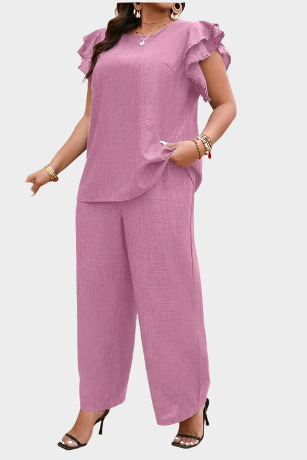 Conjunto de traje de lino