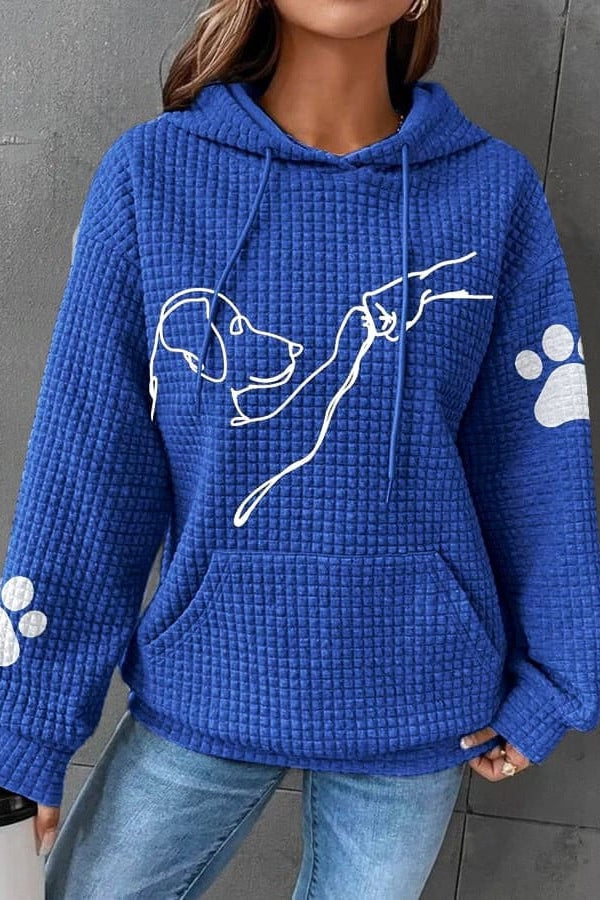 Betsy - Sudadera con capucha y estampado de patas