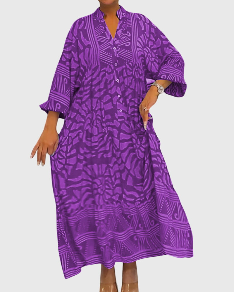 Mckinley™ | Vestido largo con estampado elegante