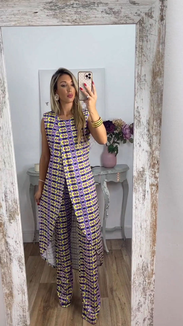 SKYE – TRAJE CÓMODO ESTAMPADO