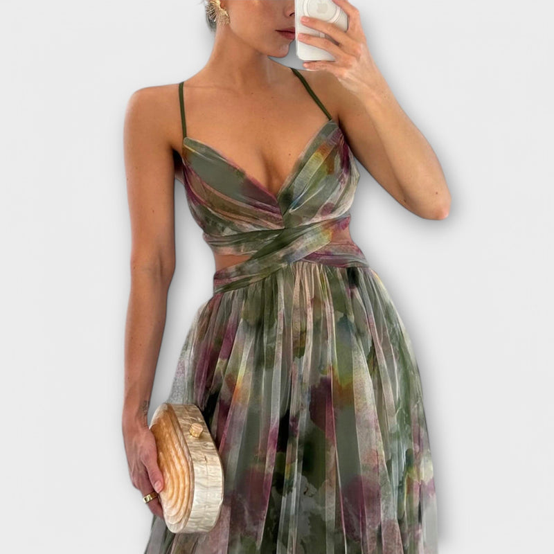Vestido maxi aireado