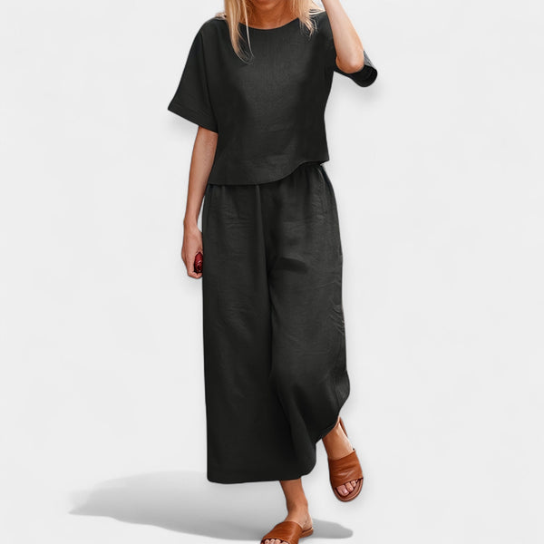 Conjunto de pantalón Airy con camiseta de manga corta