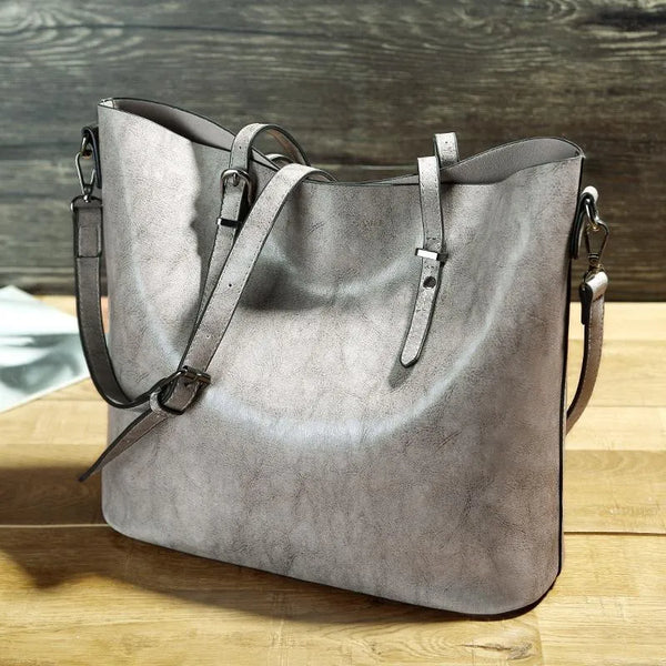 NICOLE™ | Bolso de hombro vintage de piel sintética